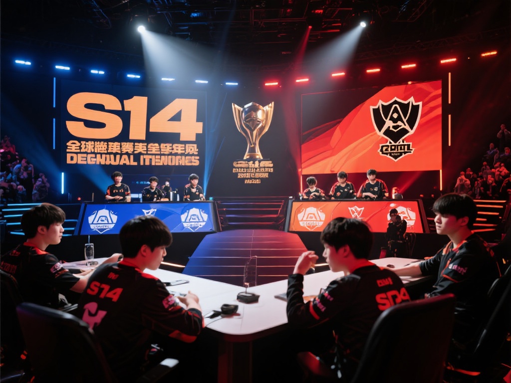 S14全球总决赛巅峰对决,战况空前激烈! 当灯光聚焦,战队集结,S14全球总决赛的